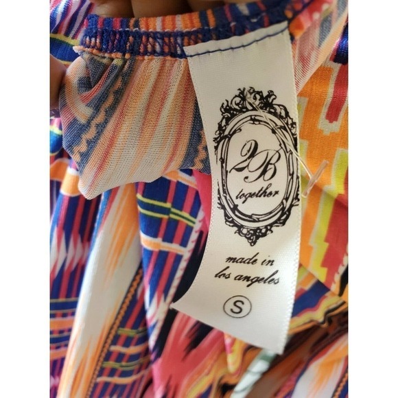 2B Together Boho Lace Trim Dress Sz SM - Picture 9 of 11